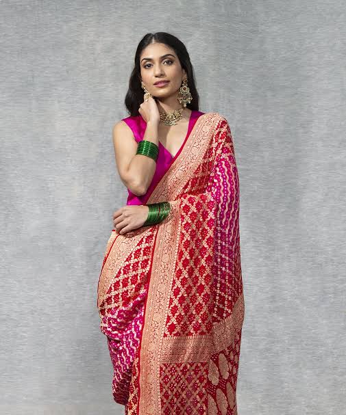 BANARASI BANDANI SAREE